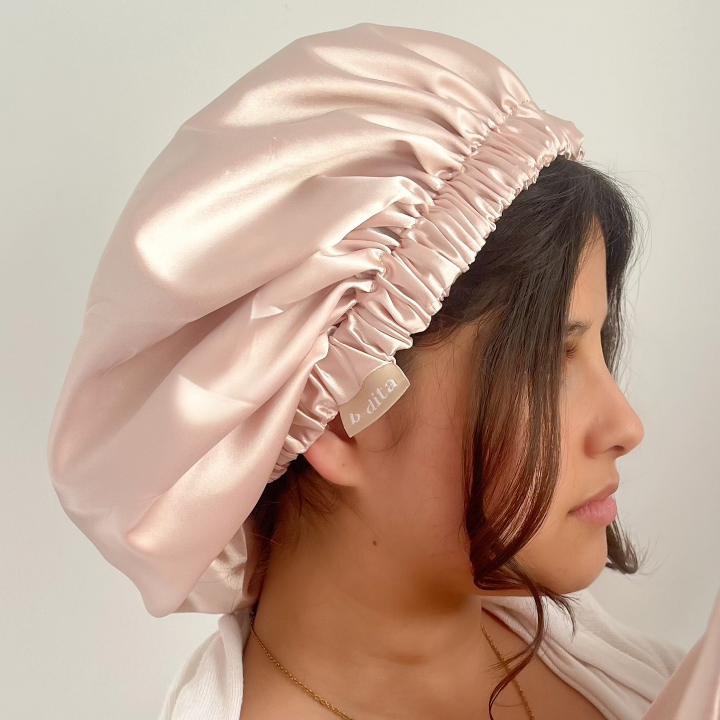 Touca de Cetim - Rosa